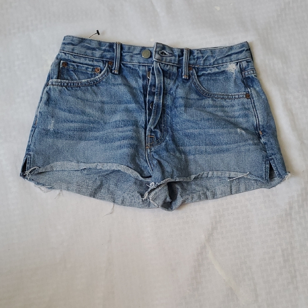 GRLFRND Vintage Wash Short Short  Jean Shorts - Picture 10 of 11
